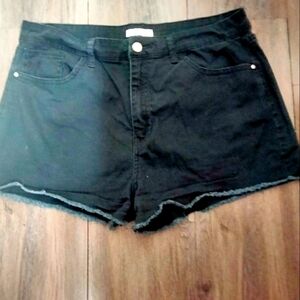 Tinseltown Black Denim Shorts, Size 15-XL